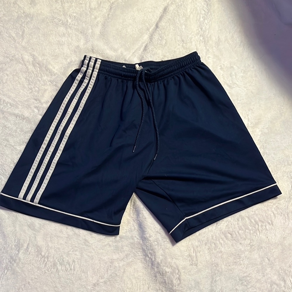 adidas shorts, blue color, small size